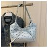 Y2K Bow Ribbon Shoulder Bag Sweet Armpit Bag Korean Tote Bag  Women