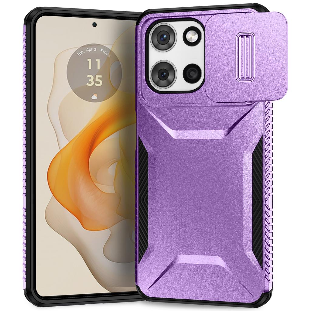 Для Motorola Мото G 5G (2025) Чехол Camshield TPU + PC Чехол для телефона Нескользящая боковая грань