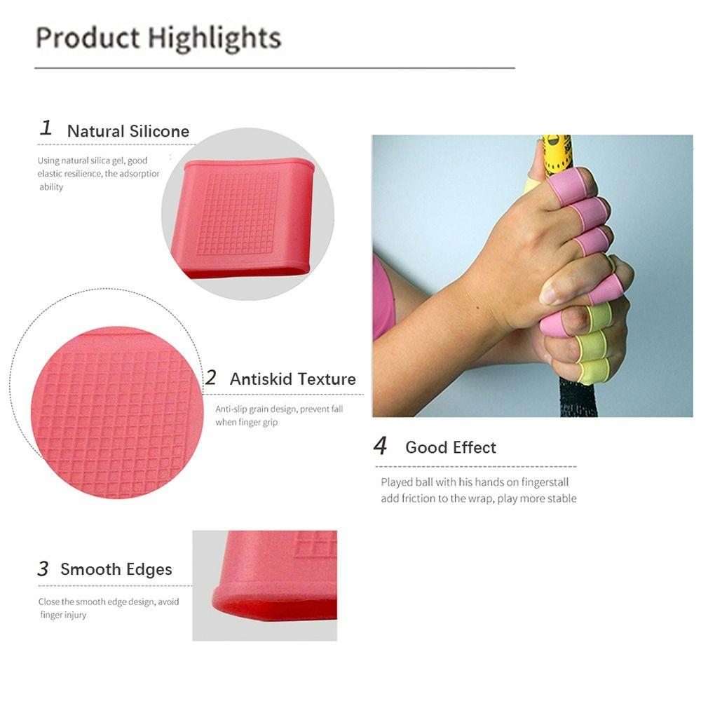 Basketball Tennis Bowling Hand Protector Support Silicone Sports Finger Band Golf Finger Sleeves