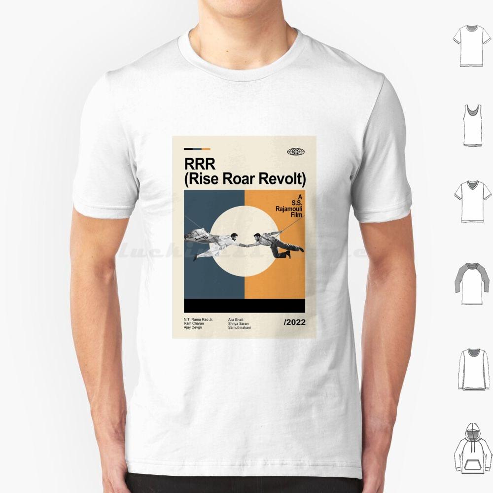 Rrr Rise Roar Revolt Movie T Shirt Big Size 100 Cotton Rrr National Forest Telugu Ntr Rrr Movie Tollywood Bollywood Ram