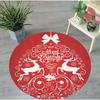 Ковер на рождественскую тематику Санта-Клаус и снежинка Круглый Мягкий Коврик для пола в гостиную Хорошие Гостиные Кабинеты Игровые комнаты Комнаты