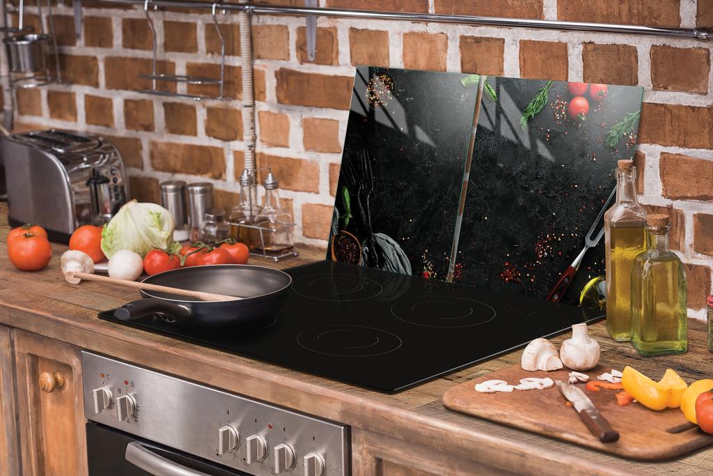 SZKLANA PŁYTA OCHRONNA NA KUCHENKĘ 90x52 ŁUPEK