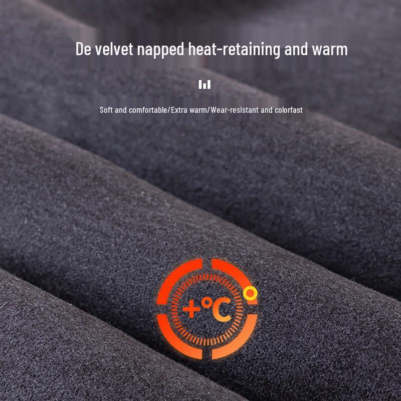 Мужские зимние термоштаны с кроличьим флисом, защита коленей и талии