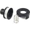 A Set of 3  Wire Spools and Covers for RS-136-BKP/682378-02, and Spring Lawn Mower Accessories 1+1+1 Set