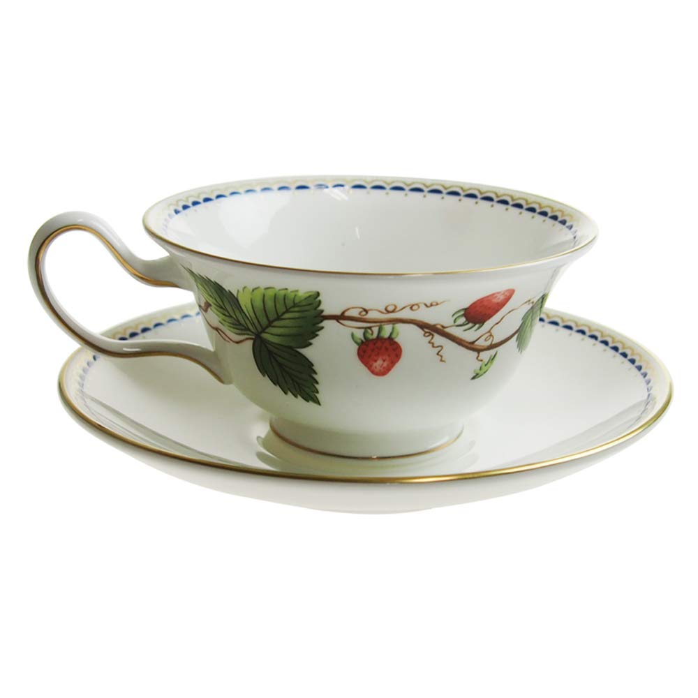 Wedgwood Wild Strawberry Archive Tea Peony Cup_Saucer [Item] 40007435/7434