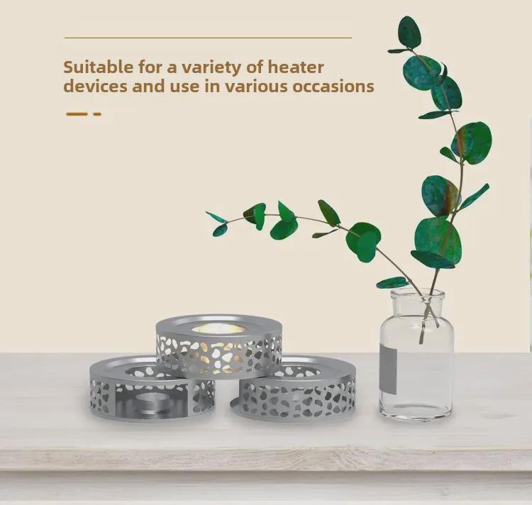 Stainless Steel Tea Warmer: Candle Heated Base for Brewing and Warming Tea