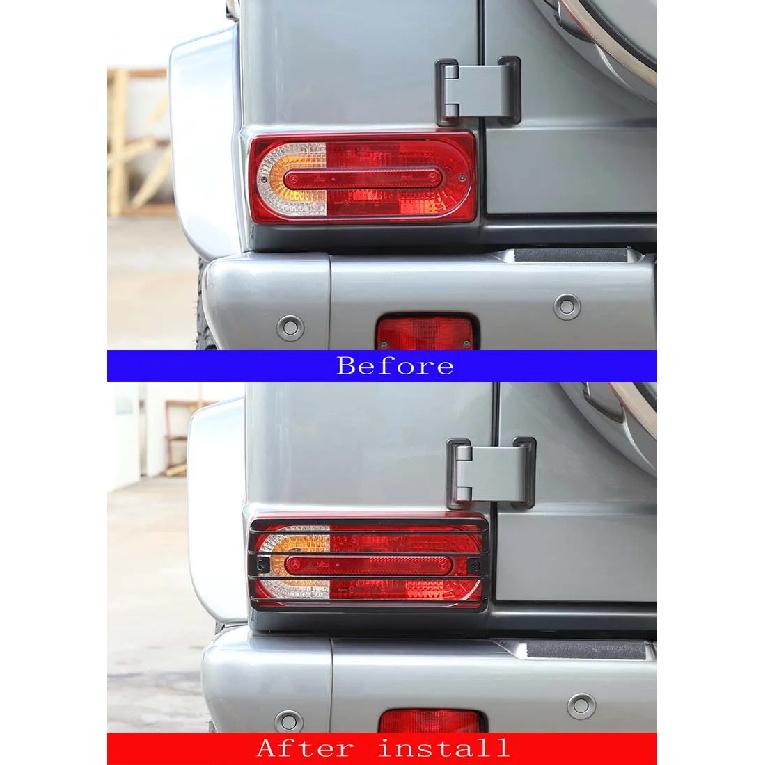 Car Light Protection Frame for Benz G-Class W461 W463 G63 G350 G500 2007 - 2018 Car Lamp Hood Tail Light Protect Cover Accessori