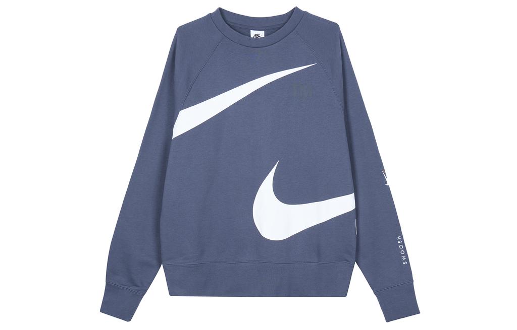 Nike Sweatshirts Men's Blue Crew Neck Moderate Regular DD6097-437
