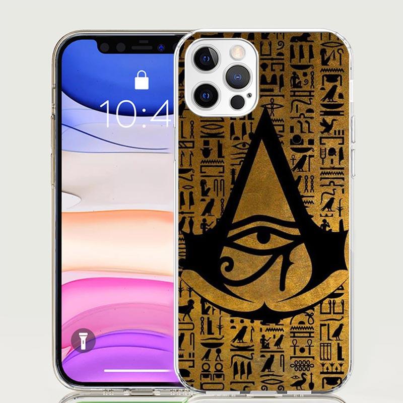 Египет Нефертити Анубис Анх Фараон Чехол для телефона для iPhone 17 Air 16 15 Plus 11 14 Pro Max 13 Mini 12 7 8 + SE Узор Арт Индивидуальный