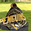 Pittsburgh Penguins Sports Style Flannel Fleece Blanket Cozy Warm Throw Blanket For Couch Bed Travel All Season Use