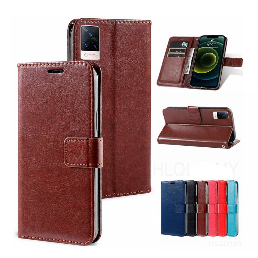 Роскошный кожаный защитный чехол-книжка для Vivo V40 V21 V23 Y72 5G V25 V27 Y18 Y19 Y11S Y21 Y33 Y28 Y53S Y35 Y36 V30 Y31 Y70 iPhone 15 16 чехол-кошелек