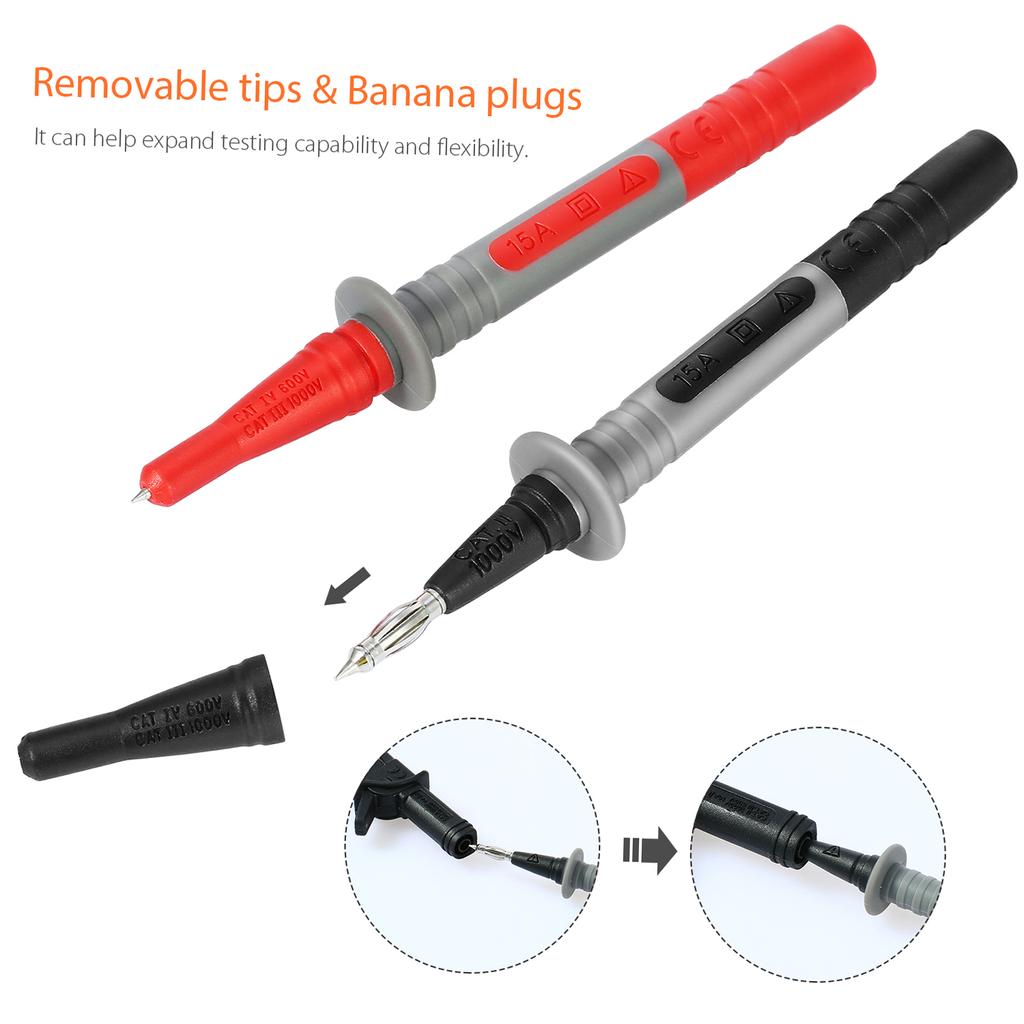 MK30, 21 шт., наборы электронных тестовых проводов, мультиметровый провод с зажимами типа «крокодил», сменные наконечники щупов