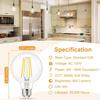 hansang 8 Pack G25 LED Edison Globe Light Bulbs, 3000K Soft White, E26 Base Round Light Bulbs for Bathroom Vanity, 6W 60W Incandescent Equivalent,