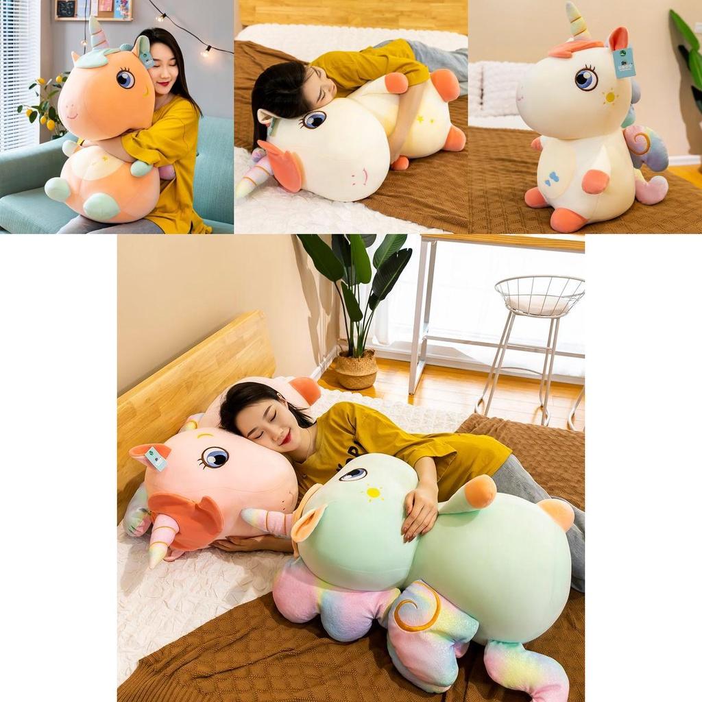 Delightful Round Fat Unicornio Plush Toy Perfect For Girls And All Unicorn Lovers