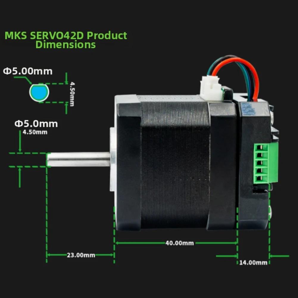 ERVO42D Драйвер шагового двигателя с замкнутым контуром для NEMA17, поддержка GenL FOC CNC/3D-принтеров - Тихий и высокоэффективный