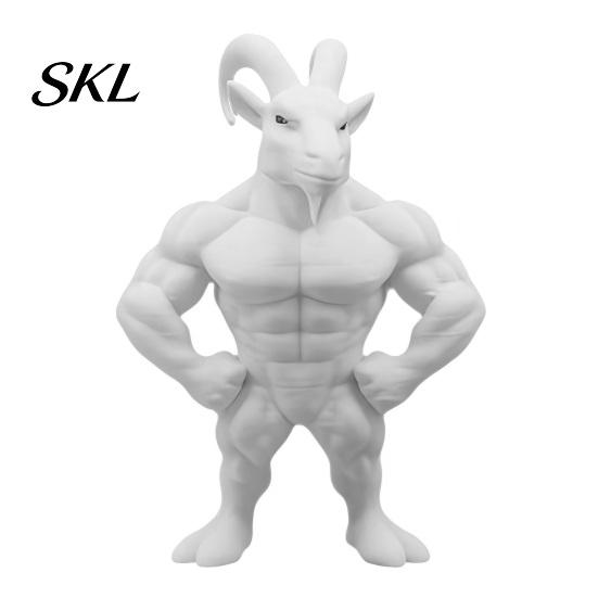 Уникальный подарок для любителей животных 3D-печатная фигурка мускулистого козла, скульптура, декор для стола, полки в художественном домашнем офисе, забавный подарок для посетителей тренажерного зала, любителей, современное моделирование