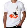 Ravishing Reclining Redhead Tshirt Gym Exercise Short Sleeve Tshirt