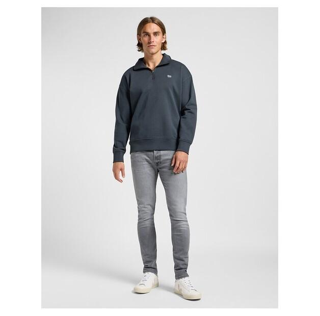 Толстовка Lee Half Zip Sweatshirt Washed Black