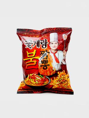 Крабовые чипсы Binggrae Kkottgerang со вкусом острого чампон 70 г