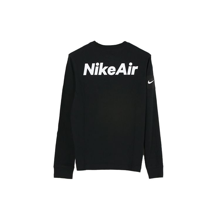 Nike Logo Long-Sleeve T-Shirt Men Tops Black CU7629-010