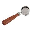 51mm Portafilter with Solid Wood Handle Ultra Fine Mesh Detachable 3 Ear Bottomless Portafilter for