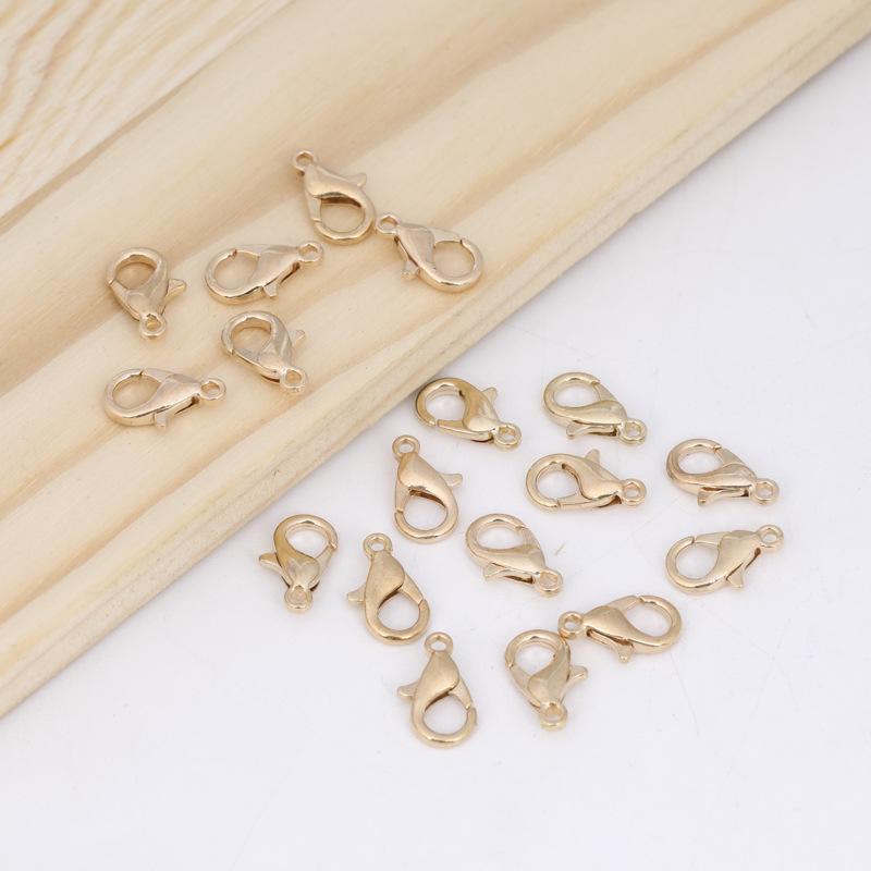 Застежка-карабин из сплава для самодельных ожерелий, браслетов, брелоков и аксессуаров для багажа