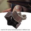 3pcs Steel Material Hollow Punching Tool Different Sizes Star Leather Cutting Die  For DIY Crafts