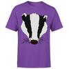 Badger Animal Face Ani Mates Unisexs Funny Novelty TShirt OrP1A2