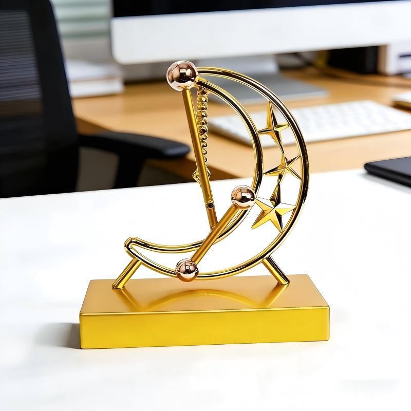 Небесный Хаотичный Орнамент: Вечный двигатель с левитирующими качелями для домашнего декора