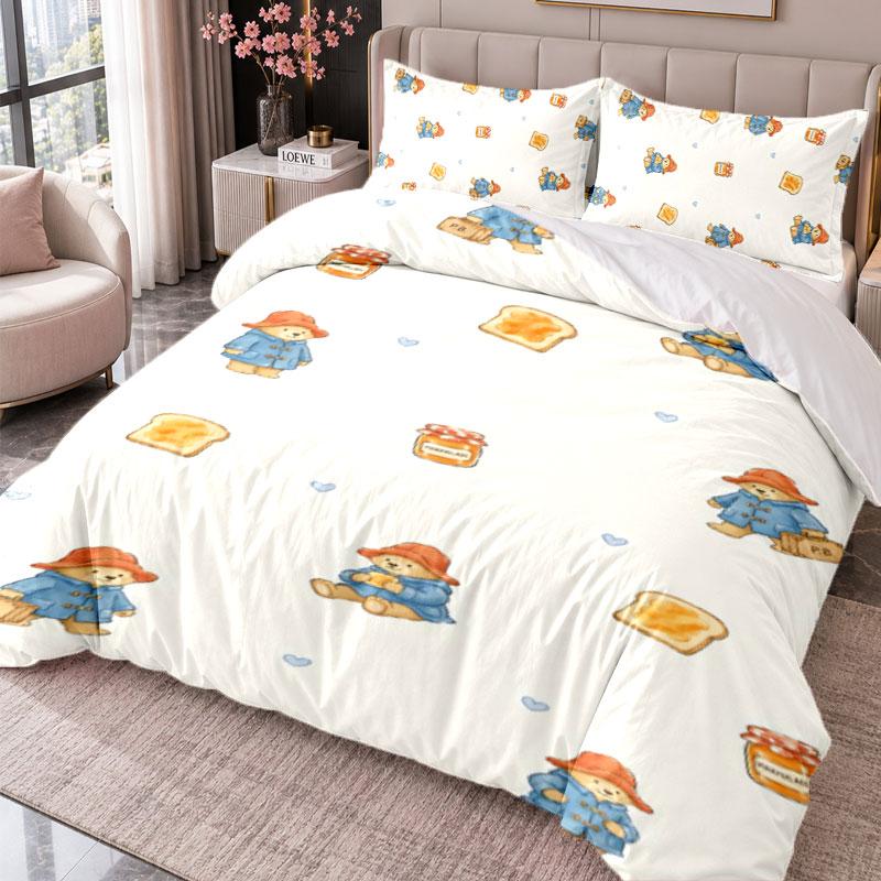 Paddington 3Pcs Bedding Set Duvet Cover With Two Pillowcases For Bedroom Home Decoration