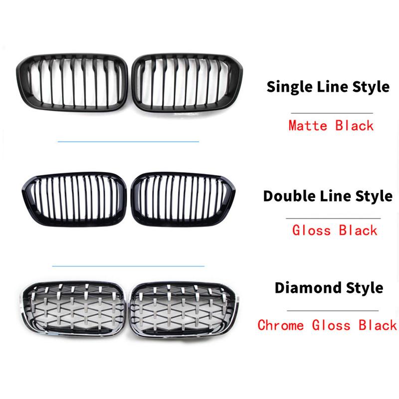 For BMW 1 Series F20 F21 2015- Facelift Front Hood Kidney Bumper Racing Grille Mesh Grill Car Replacement Accessories