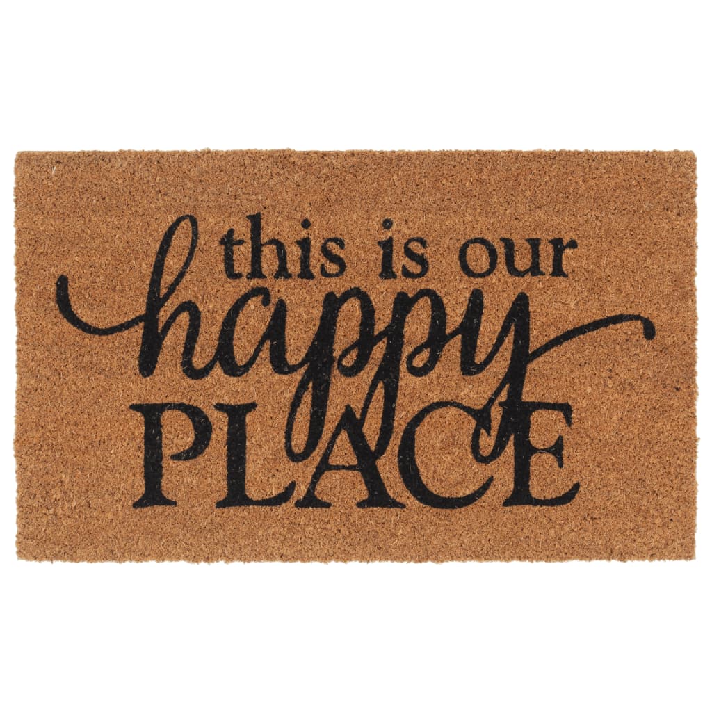 Coconut Fiber Doormat Natural Color 45 x 75 cm Tufted