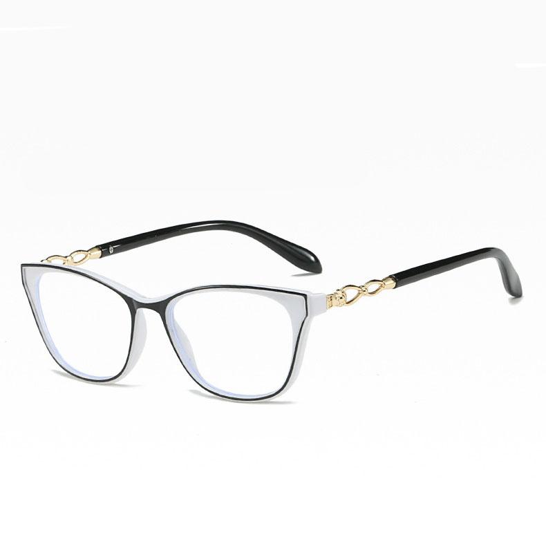 Полнокадровые очки для чтения с защитой от синего луча HD, полимерные очки для чтения, стильные очки «кошачий глаз» для женщин