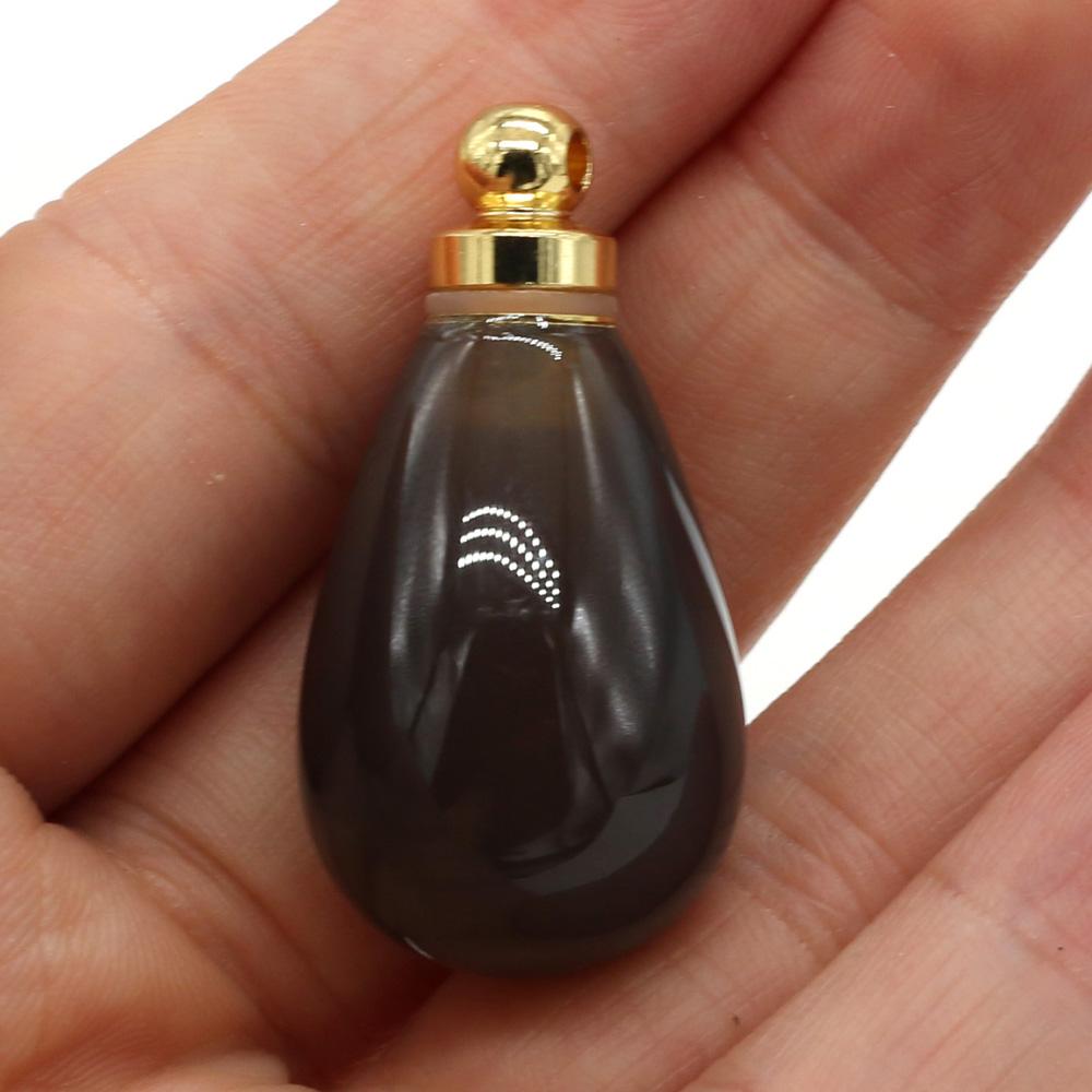 Оригинальный флакон для духов с закручивающейся крышкой из натурального камня