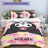 3pcs Kuromi6 Cover Set - Personalized Name, HD Printed Bedding with 1 Cover and 2 Pillowcases - Perfect for Home Decor, Easy Care