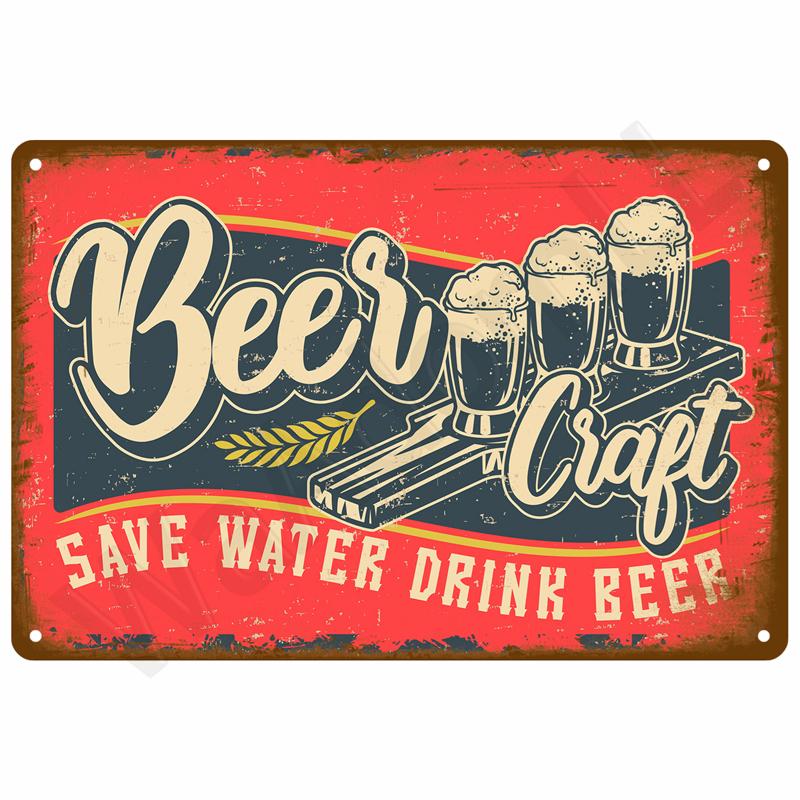 Vintage Tin Sign Home Decor Items Wall Decor Art Wall Mural Room Decoration Items Decor Men Retro Metal Sign Plate Bar Posters