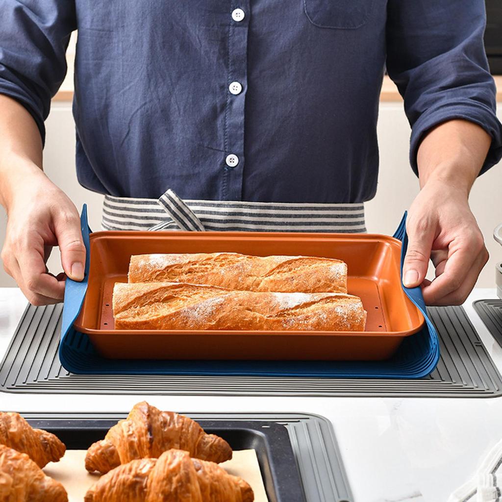 Гибкий силиконовый коврик для кастрюли для защиты кухонной столешницы от жары