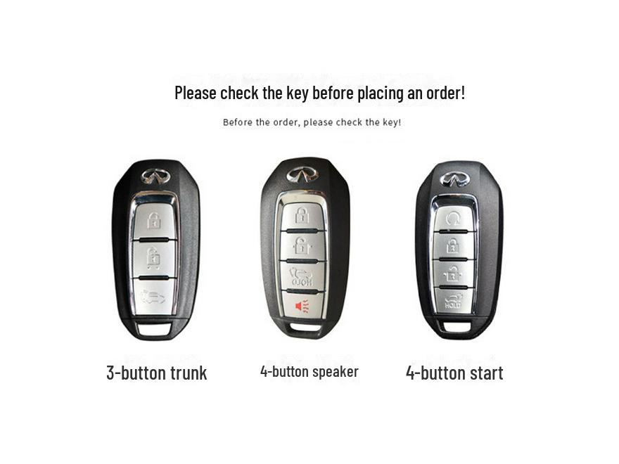 Чехол для ключа из натуральной кожи для Infiniti: Защита высокого класса