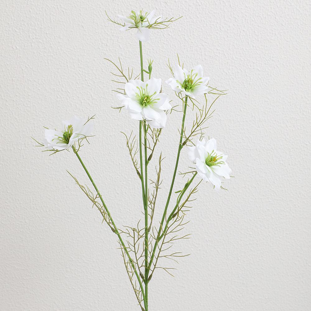 Monet Display: Artificial Greenery and Reed Grass Bridal Bouquet - Forest Style Wedding Decoration.