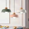 New Nordic Chandelier Modern Pendant Lamps Restaurant Kitchen Iron Hanging Light Creative Macaron Indoor Lamps   Decor