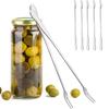 5 шт. 8 дюймов вилка для оливок длинная ручка захват для солений прочная вилка для солений для барной стойки