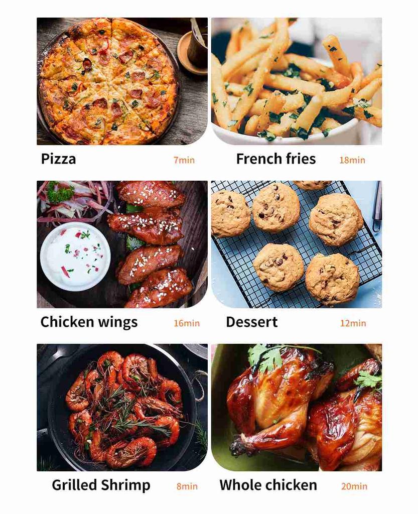 Восстановленная умная аэрофритюрница Proscenic T21, управление через приложение и Alexa, XL 5. 8QT, электрическая аэрофритюрница, духовка и безмасляная плита, 1700 Вт, 8 Co