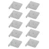 10 Pcs Angle Bracket Galvanized Angle Holder Corner Brace for Electric Fencing System Round Rod