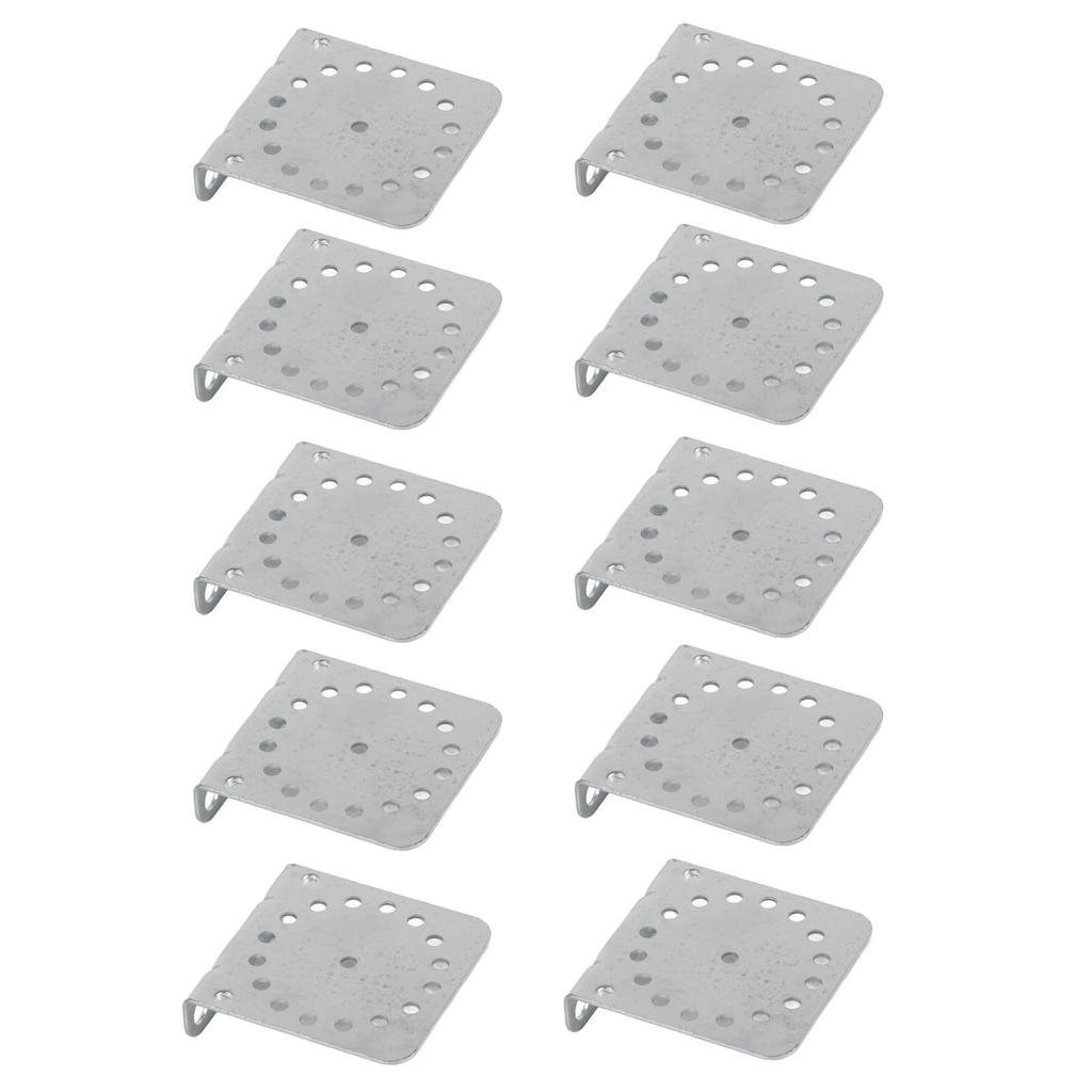10 Pcs Angle Bracket Galvanized Angle Holder Corner Brace for Electric Fencing System Round Rod
