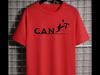 Summer Casual Tshirt  Simple And Comfortable Cant Silhouette Runner Tshirt  Motivational Typography Jump Design Tee