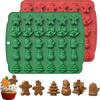 New Christmas Mold 5-in-1 Chocolate Mold Silicone Cake Christmas Tree Christmas Mold