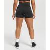 Gymshark Адаптируйте бесшовные шорты Fleck Black Smokey Grey B6a1j Bb39