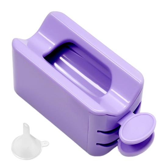 Nail Dip Powder Tray Double Layer Glitter Saver Container with Scoop Professional Nail Art Storage Recycling Case Nail Dipping Powder Recycling Tool