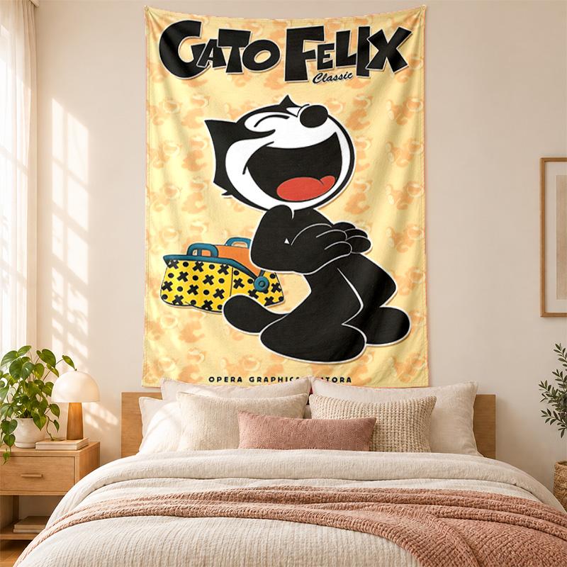 Felix the Cat Tapestry highquality for decorating living room bedroom dorm walls ideal as bedroom wallart orholiday gift