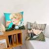 Kaji Ren Hot Blooded Anime W-Wind Breaker Pillow Case Fashion Square Pillowcase Bedroom Sofa Room Ins Decoration Leisure